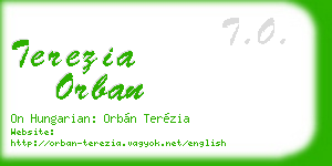 terezia orban business card