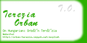 terezia orban business card